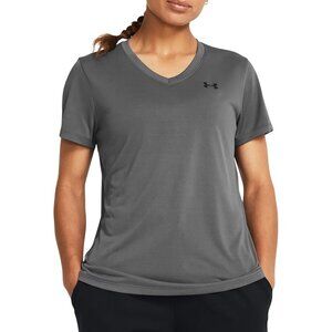 Under Armour Women's V-Neck SS T-Shirt Size Medium Loose Fit 100% Polyester NEW